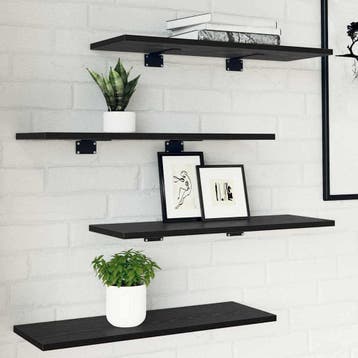 vidaXL Boekenplank Bord 3-laags 4 st 60 x 20 x 1,5 cm, Verzenden