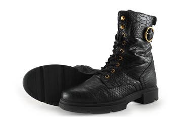 VIA VAI Veterboots in maat 38 Zwart, Kleding | Dames, Schoenen, Verzenden, Zwart, Overige typen, VIA VAI