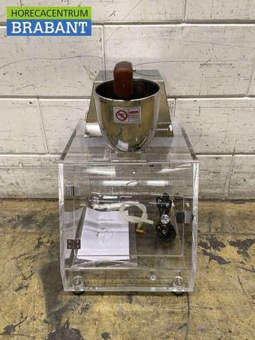 Broyeur à glace chromé avec bac en plexiglas, capacité de 20, Verzenden, Nieuw in verpakking