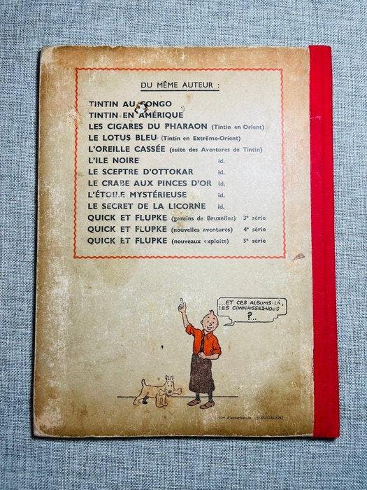 Tintin T7 - Lîle Noire (A20) - Les aventures de Tintin -, Livres, BD