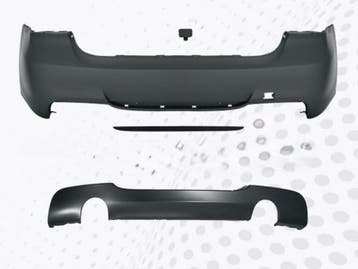 BMW 3-Serie E90 M-Tech bodykit 335 dubbel uitlaat 05-08, Auto-onderdelen, Nieuw, Achter, BMW, Bumper