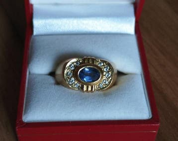 Zonder minimumprijs - Ring - 18 karaat Geel goud - 0.50ct.