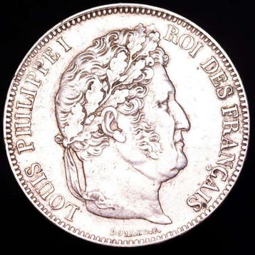 Frankrijk. Louis Philippe I. 5 Francs 1832-L, Bayonne