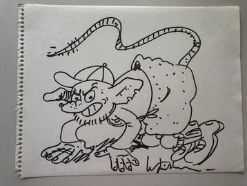 Willy Linthout - 1 Original drawing - Urbanus, Nieuw