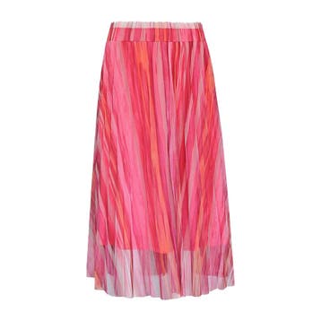 Frogbox • gestreepte midi rok roze • 36, Princess goes Hollywood, Verzenden, Nieuw, Roze