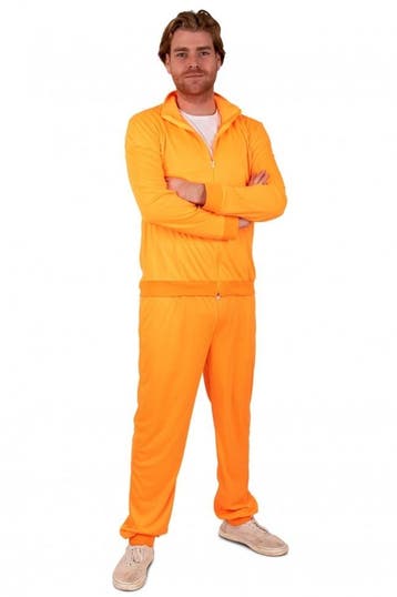 Trainingspak Heren Neon Oranje, Verzenden, Nieuw