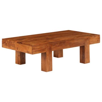 vidaXL Salontafel 100x50x30 cm massief acaciahout met, Huis en Inrichting, Verzenden, Nieuw