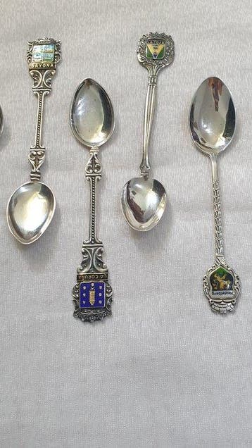 Theelepel (6) - Zilver - Set van 6 antieke lepels