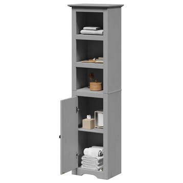 vidaXL Badkamerkast BODO 44x30x160 cm grijs, Verzenden, Nieuw