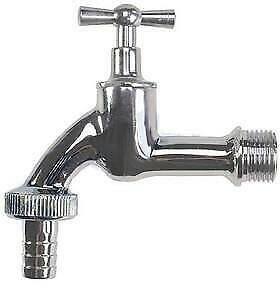 HM slangwartelkraan chroom 1/2x3/4, Bricolage & Construction, Sanitaire, Enlèvement ou Envoi