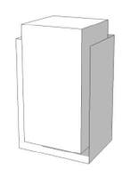 *TIP*  SUPER HIGH GLOSSY TOONBANK WIT MET plank links 65 CM, Zakelijke goederen, Ophalen of Verzenden