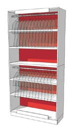 *TIP*  Strakke design kast glossy wit duotone R-EC-002-A, Ophalen of Verzenden