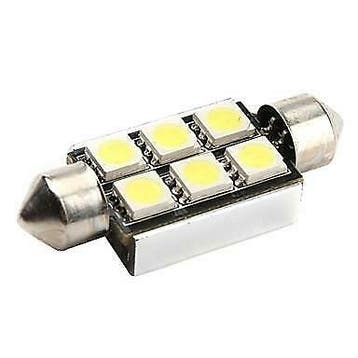 CANBUS 36mm 6 LED dome auto interieur lamp C5W, Verzenden