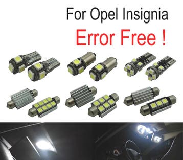 Kit 12 Ampoules Led Intérieur Pour Opel Insignia Berline Hat, Verzenden