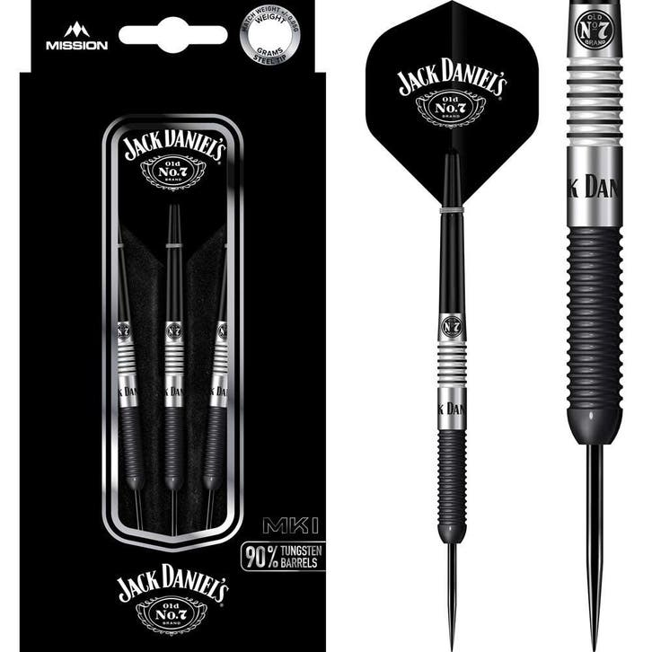 Jack Daniels Darts 90% Black - 23 gram (Dart Pijlen), Sport en Fitness, Darts, Pijlen, Nieuw, Ophalen of Verzenden