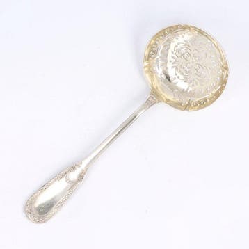 Suiker-strooilepel Art-Nouveau - Suikerzeef - .950 zilver