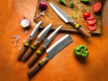 Keukenmes - Kitchen knife set - Keukenmes. Koksmes.