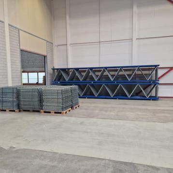 Jungheinrich Esmena palletstelling 1100mm diep gebruikt, Ophalen of Verzenden