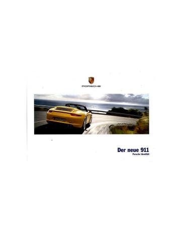 2014 PORSCHE 911 CARRERA HARDCOVER BROCHURE DUITS, Nieuw