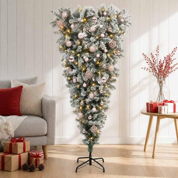 vidaXL Omgekeerde Kunstmatige Scharnier Kerstboom 150 cm 150, Verzenden, Nieuw