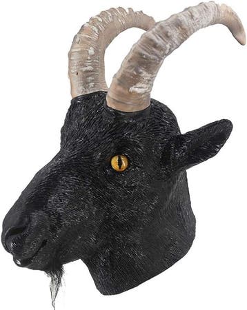 Steenbok masker (zwart), Verzenden, Nieuw