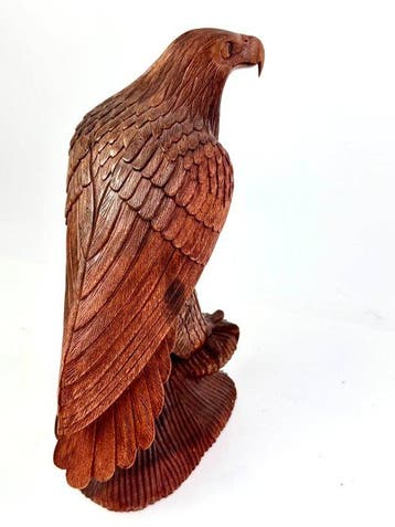 sculptuur, Aquila Reale - 50 cm - Hout