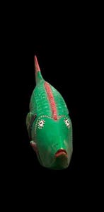 Rare et exceptionnelle sculpture - sculptuur - grote vis