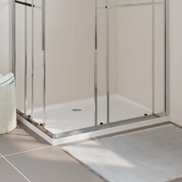 vidaXL Douchebak rechthoekig 80x110 cm ABS wit, Verzenden, Nieuw