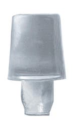 Set van 50 PVC-pluggen, pennen (rond, 6,5 mm, transparant), Verzenden