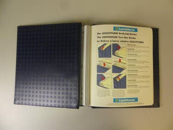 Accessoires - 2 bleus Leuchtturm Drehstabbinder DP, Gestempeld
