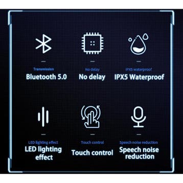 XG01 Draadloze Gaming Oortjes - Smart Touch Oordopjes TWS, Verzenden, Nieuw