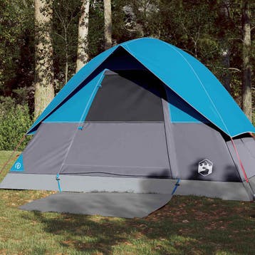 vidaXL Koepeltent 3-persoons waterdicht blauw, Verzenden, Nieuw
