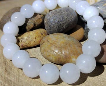 Jade Witte Armband-Hoogwaardig-146,50 ct- 29.3 g