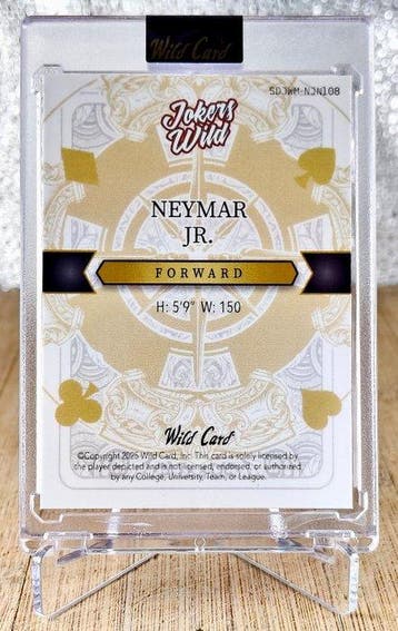 Wild Card Neymar Jr. 1/1 one of one Rookie - 1 Card -