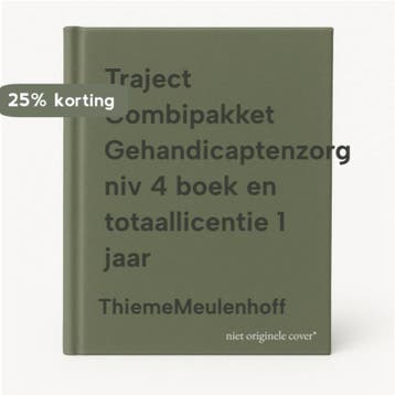 Traject Combipakket Gehandicaptenzorg niv 4 boek en, Verzenden, Zo goed als nieuw, ThiemeMeulenhoff