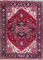 Vintage Indo Heriz - GEREINIGD - handgeknoopt - wol -, Antiek en Kunst