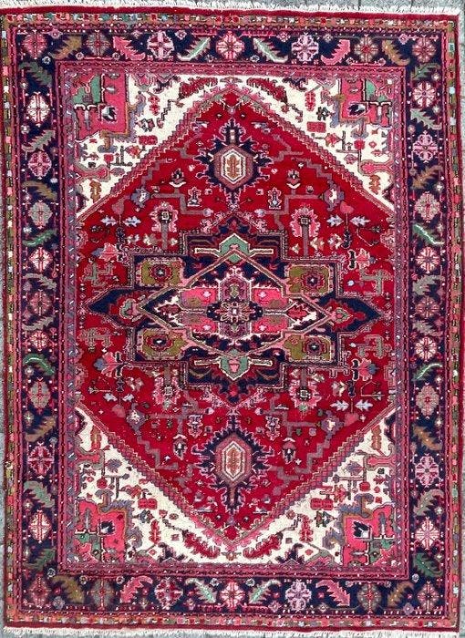 Vintage Indo Heriz - GEREINIGD - handgeknoopt - wol -, Antiek en Kunst, Kunst | Designobjecten