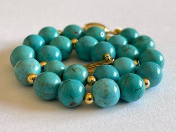 18 karaat (750) goud - turkoois - Armband