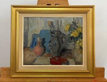 Egon Nielsen (1894-1973) - Großes Stillleben mit Blumen und