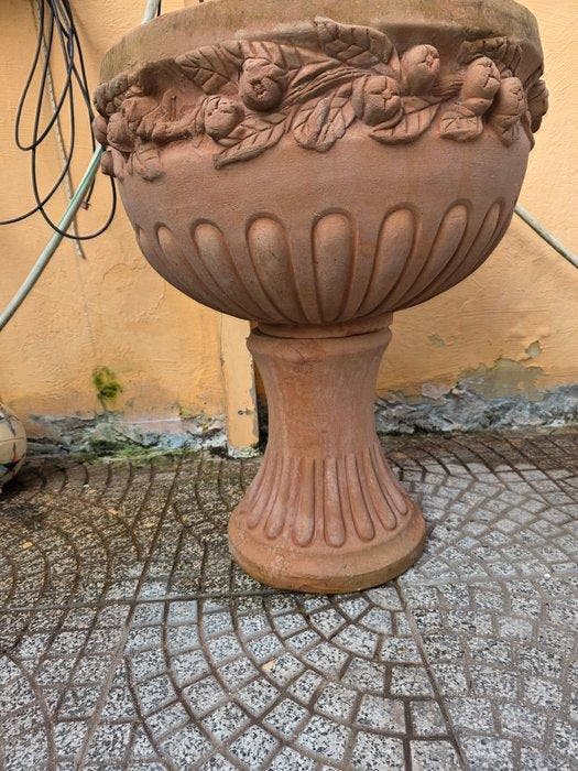 Vaas - Terracotta - Grote tuinpot, Antiquités & Art, Curiosités & Brocante