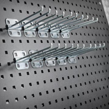 Datona Gereedschapshaak dubbel - 15 cm (10 stuks) - Datona, Doe-het-zelf en Bouw, Werkbanken, Ophalen of Verzenden, Nieuw