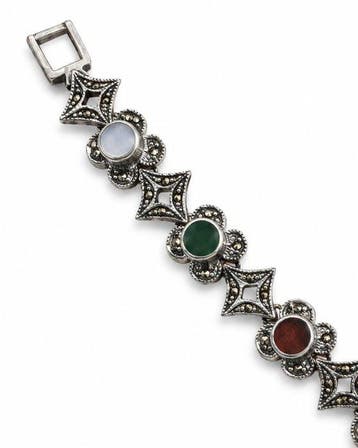 Zonder minimumprijs - Armband Zilver Gemengde edelstenen -, Nieuw