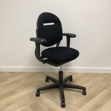 Ahrend 220 bureaustoel, zwart, Ergonomisch, Gebruikt, Zwart, Bureaustoel