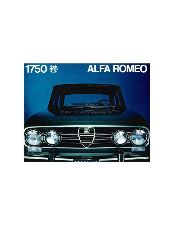 1970 ALFA ROMEO 1750 BROCHURE NEDERLANDS, Livres, Autos | Brochures & Magazines, Enlèvement ou Envoi