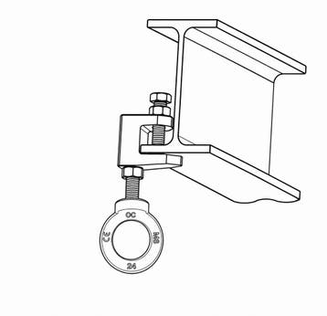 Balkklem Model C - M8 / Flensklem, Verzenden