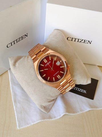 Citizen - Automatic Tsuyosa Red Burgundy and Gold - Zonder, Nieuw