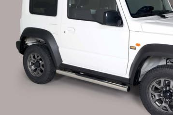 Side Bars | geschikt voor Suzuki | Jimny 18- 3d suv. | rvs z, Verzenden