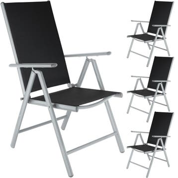 tectake Opvouwbare tuinstoelen met verstelbare rugleuning, g, Verzenden