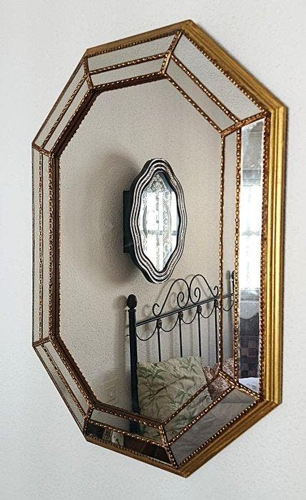 Wandspiegel - Brons, Glas - Venetiaanse spiegel, Huis en Inrichting, Overige Huis en Inrichting