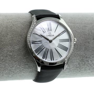 OMEGA - 36 mm, stainless steel on a fabric strap - De Ville